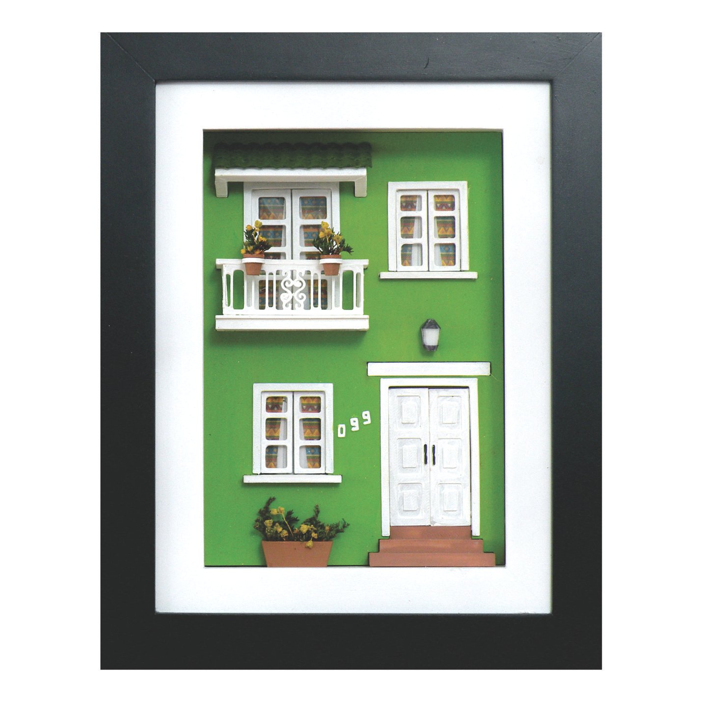 Cuadro de mini fachada Casa pueblito verde 2