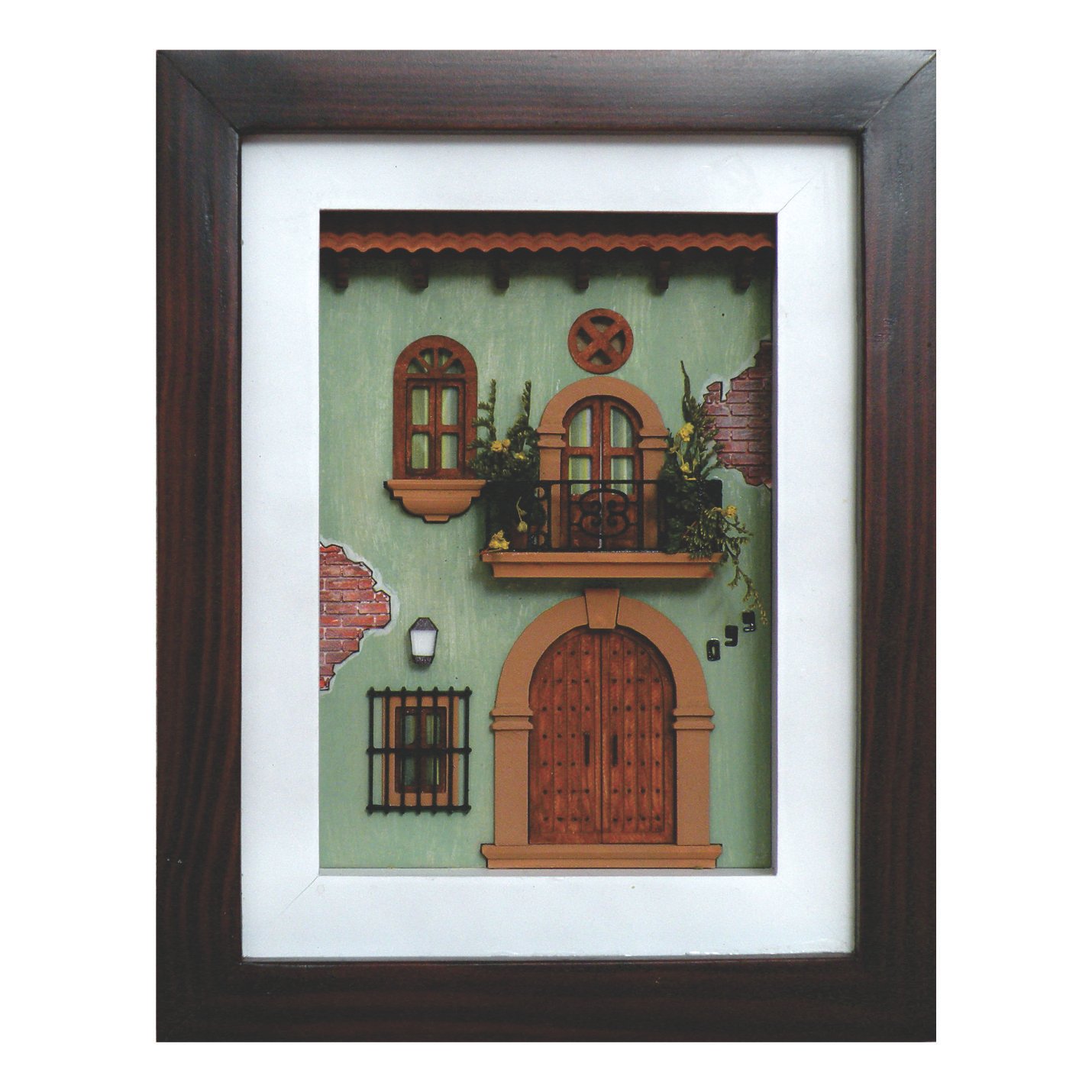 Cuadro de mini fachada Villa verde